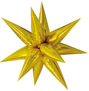 FL 26 Звезда составная 12 лучиков Золото