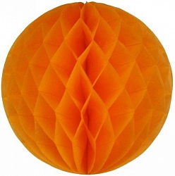 Бумажный шар Оранжевый (10''/25 см)
