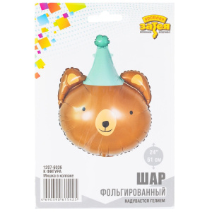 FL 24 (61 см) Фигура Мишка в колпачке в упаковке