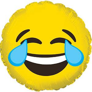 картинка CTI 9 Мини-круг, Смайл Эмоции (Слезы радости), Желтый от магазина Шар-Хан