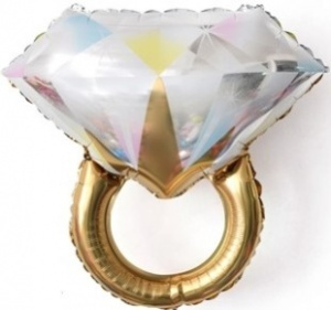 FL 27 Фигура Кольцо с бриллиантом, Золото