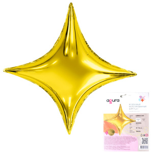Ag 37 Звезда Сириус 4х конечная золото в упаковке