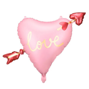 PD 26 (66 см) Фигура Сердце со стрелой LOVE в упаковке