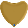 GR 36 Сердце Золото Сатин