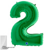 GR 40 Цифра 2 Зеленый в упаковке