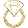 AN 30 Фигура Кольцо бриллиант золото 