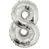 FL 14 Цифра "8" серебро в упаковке