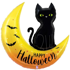 B 30 Фигура HAPPY HWN Месяц с котом в упаковке 