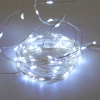 Светодиодная гирлянда "Роса" на батарейках / 70 белых led, 7 м 