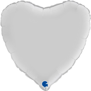 GR 36 Сердце Белый Сатин