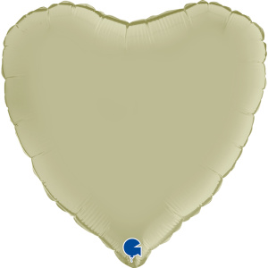 GR 18 Сердце Оливковый сатин
