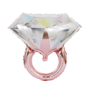 FL 28 Фигура Кольцо с бриллиантом, Розовое золото