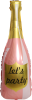 FL 40 Фигура Бутылка Шампанское, Let`s Party, Розовый, 1 шт.