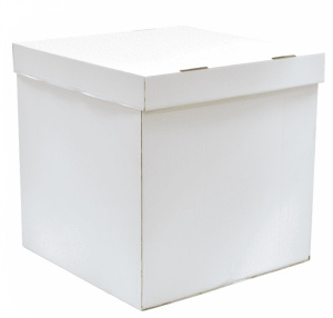 Коробка для воздушных шаров, Белый, 70*70*70 см, 1 шт.