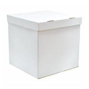 Коробка для воздушных шаров, Белый, 60*60*60  см, 1 шт.