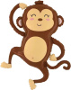 FL 35 Фигура Веселая обезьянка в упаковке