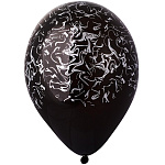 GM 14" Мрамор Серебро Черный, Black/Marble, Пастель, 1 шт.