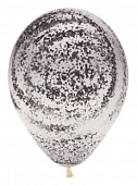 S 12 Граффити, Мраморный узор, Прозрачный (390), кристалл, 1 шт.