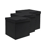 Коробка для воздушных шаров, Черная, 60*60*60 см, 1 шт.